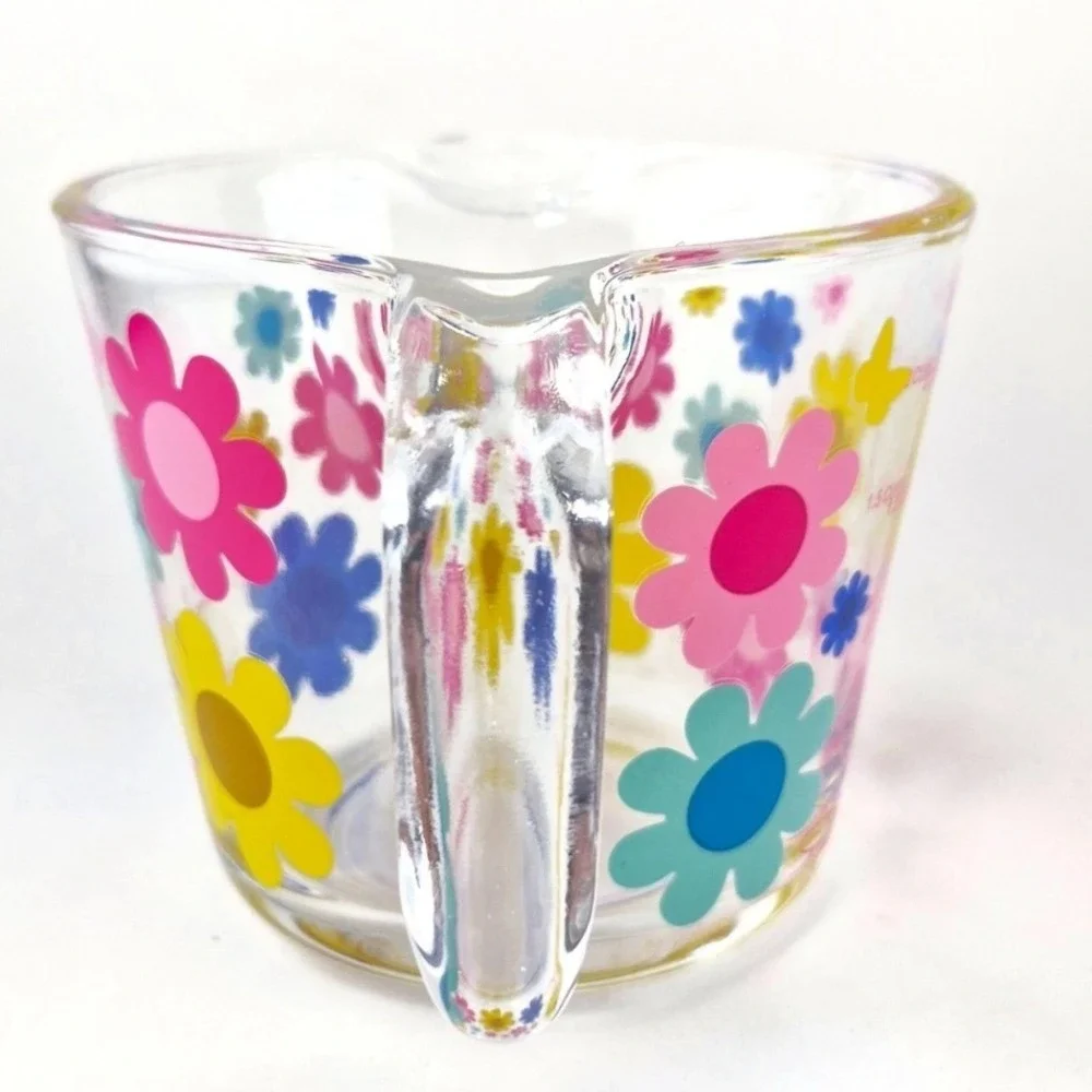 New Dolly Parton 2026 Summer Collection 2 Cup Measuring Cup Mod Floral Glass